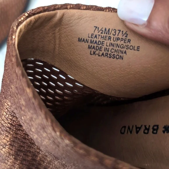 Lucky Brand LK- LARSSON Bronze Leather Mule/ Clog Size 7.5 - Picture 4 of 12